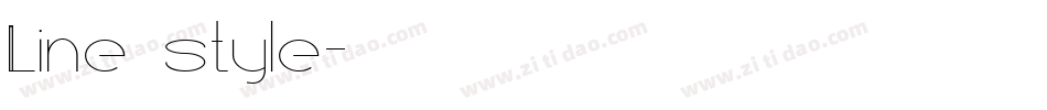 Line style字体转换